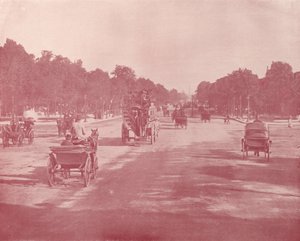 Párizs: Avenue Champs Elysees (f/w fotó) alkotó: French Photographer