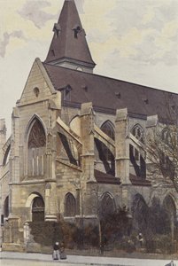 Párizs, Saint-Medard templom, O veranda és oldalnézet alkotó: French Photographer