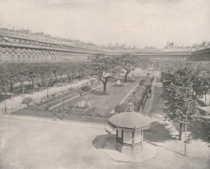 Párizs: A Palais Royal kertje (f/w fotó) alkotó: French Photographer