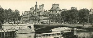 Párizs, Városháza és Arcole híd, Városháza és Arcole híd alkotó: French Photographer