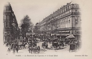 Párizs, Boulevard Des Capucines, The Grand Hotel alkotó: French Photographer