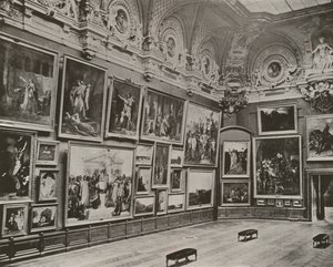 Párizs: Az Új Francia Galéria, Louvre Múzeum (f/w fotó) alkotó: French Photographer