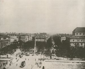 Párizs: The Place du Chatelet (f/w fotó) alkotó: French Photographer