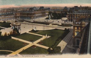 Párizs, Vue generale du Louvre alkotó: French Photographer