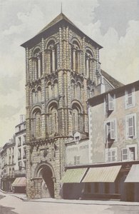 Poitiers, Saint-Porchaire templom, harangtorony alkotó: French Photographer