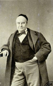 Charles Augustin Sainte Beuve (1804 - 1869) (Sainte-Beuve) író, újságíró és irodalomkritikus portréja. alkotó: French Photographer