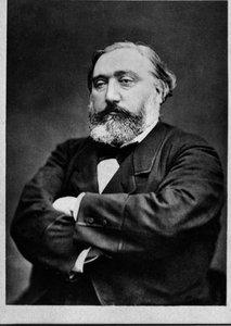 Leon Gambetta (1838-1882) francia államférfi portréja. alkotó: French Photographer