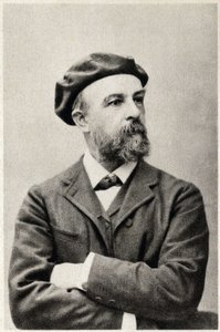 Odilon Redon (1840-1916) francia festő portréja. Fényképezés alkotó: French Photographer