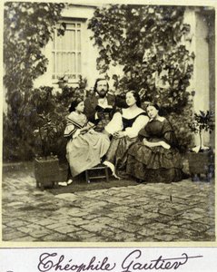 Théophile Gautier (1811-1872) portréja a családban. alkotó: French Photographer