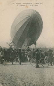 Luneville-i Zeppelin képeslap, 1913-ban küldték alkotó: French Photographer