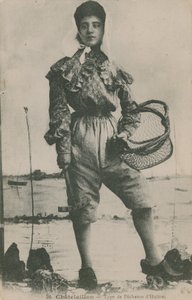 Egy osztrigahalász képeslapja, 1913-ban alkotó: French Photographer