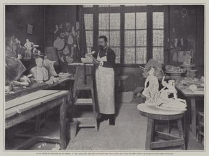 Formák készítése a franciaországi Sevres porcelángyár műhelyében (f/w fotó) alkotó: French Photographer