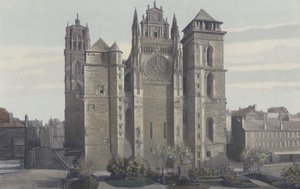Rodez, katedrális, homlokzat O alkotó: French Photographer