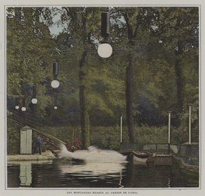 Hullámvasút a Jardin de Paris-ban (színes fotó) alkotó: French Photographer