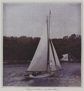 Vitorlás a Szajnán (színes fotó) alkotó: French Photographer