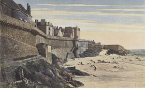 Saint-Malo, Sáncok, nyugati rész (13. század) alkotó: French Photographer