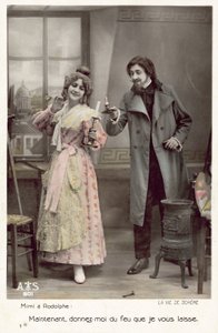 Jelenet a La Vie De Boheme-ből (színes fotó) alkotó: French Photographer