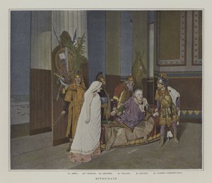 Jelenet a Mithridate című produkcióból, Jean Racine (színes fotó) alkotó: French Photographer