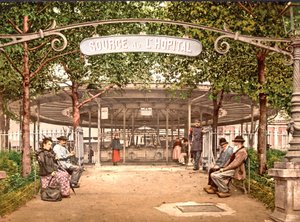 Kórház forrása, Vichy, 1890-1900 alkotó: French Photographer