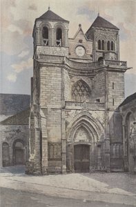 Souvigny, templom, homlokzat O alkotó: French Photographer