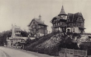 A Village Suisse és a rue Saint-Jean, Le Touquet, 1893-ban alkotó: French Photographer