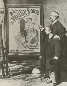 Toulouse-Lautrec a párizsi Moulin Rouge igazgatójával (f/w fotó) alkotó: French Photographer