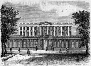 18. századi építészet: a Bordeaux-i Városháza külső képe, Gironde (33) alkotó: French School