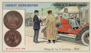 1- und 2-Centimes-Stücke