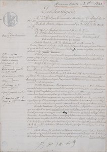 A La Comedie Humaine című 2. szerződéses dokumentum Honore de Balzac (1799-1850) és Hetzel, Paulin, Dubochet és Charles Furne kiadó között, 1841. október 2. alkotó: French School