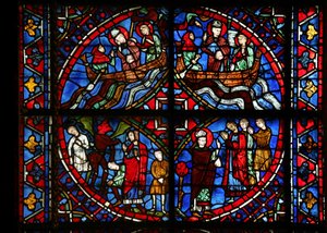 4 panel a St Germain ablakból (w29b) alkotó: French School