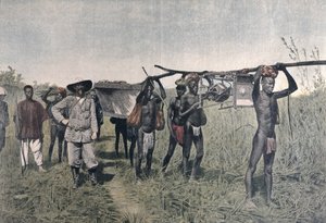 Egy konvoj a Marchand-i küldetésben 1898-ban, a Le Petit Journalból, 1899 alkotó: French School