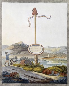 Egy francia határ az 1789-es forradalom idején: „Utasok, ez a föld szabad” alkotó: French School