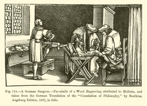 Egy német sebész (metszet) alkotó: French School