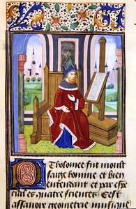 Egy filozófus, esetleg Pilofounce, a Histoire des Philosophes-ból, 15. század vége (vellum) alkotó: French School