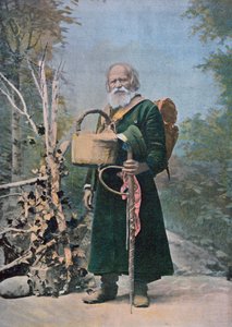 Egy orosz zarándok, huszadik század eleje (színes fotó után) alkotó: French School