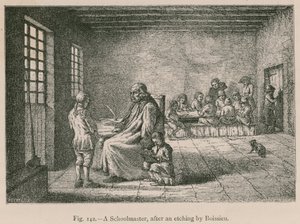 Iskolamester, Boissieu rézkarca után alkotó: French School