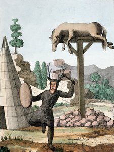 Egy szibériai tatár sámán és temető, 1811 körül alkotó: French School