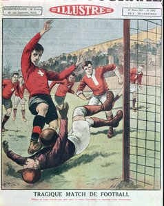 Egy tragikus futballmérkőzés, a Le Petit Journalból, 1927. március 27