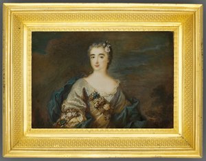 Louise-Jeanne de Durfot, Mazarin et de la Meileraye hercegnő, 1750 körül (akvarell elefántcsonton) (lásd még: 1630586) alkotó: French School