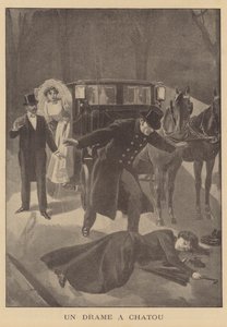 Gyilkosság a párizsi Chatouban (litho) alkotó: French School