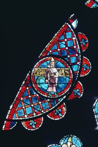 Próféta, részlet az északi rózsaablakból, 1223 körül alkotó: French School