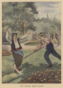 Vad párbaj (színes litográfia) alkotó: French School