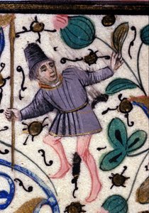 Egy mester. Petrarch (Francesco Petrarca) francia kézirata a 13. századból. Városi Bibl. Riminiből. alkotó: French School