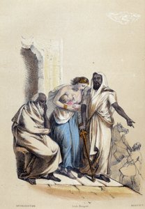 Megbüntették a kisbabáját szoptató fehér nőt Afganisztánban; illusztráció Afganisztánról, M.E Fouine „A tizenkét nemzet” című művében alkotó: French School