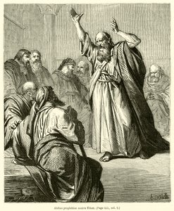 Abdiás Edom ellen prófétál (metszet) alkotó: French School