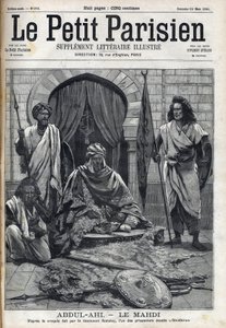 Abdul-Ahi palota (Abdulahi) Ombduramban a Nílus partján, Mahdiban. "Le petit Parisien" metszet alkotó: French School