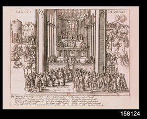 IV. Henrik (1553-1610) lemondása St. Denis-ben 1593. július 15-én. alkotó: French School