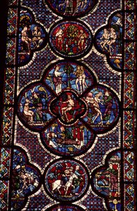 Ádám és Éva ablaka, 13. század (részletesen lásd: 129046) alkotó: French School