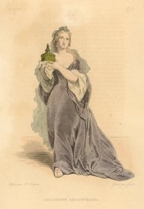 Adrienne Lecouvreur (színes metszet) alkotó: French School