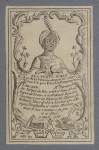 Reklám az A la Teste Noire íróasztalokhoz, Párizs, 1756 alkotó: French School